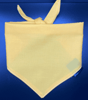 Neckerchief for Dogs - Yellow -  by Lazy Dog Company. 2 Sizes Available.