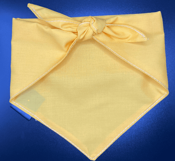 Neckerchief for Dogs - Yellow -  by Lazy Dog Company. 2 Sizes Available.