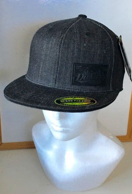 DK Black Denim Premium 210 Fitted 7 1/4 - 7 5/8