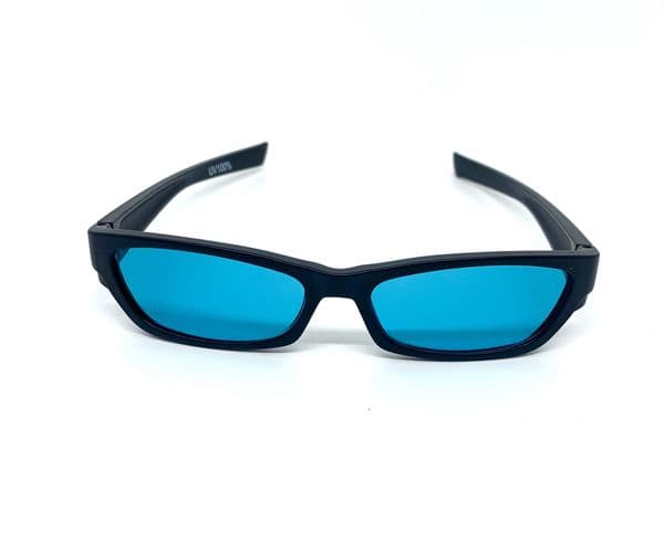 Aqua glasses x 2 suitable for age 7-11 years