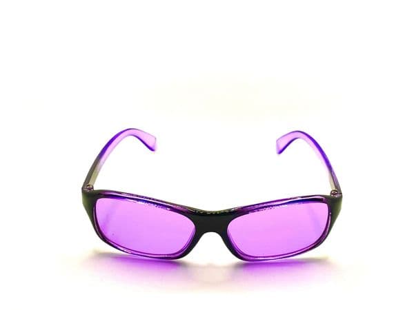 Dark purple children's tinted glasses age 5-9
