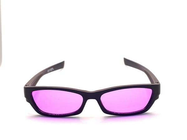 Dark purple glasses suitable for age 10 upwards