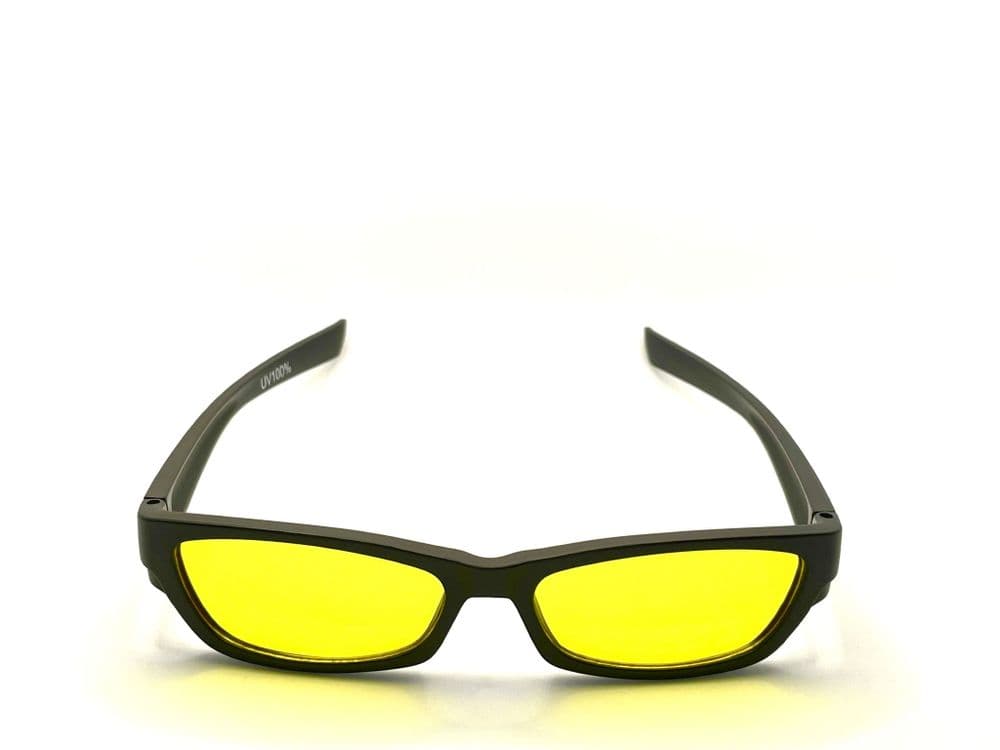 Double yellow tinted glasses suitable for age 10 upwards