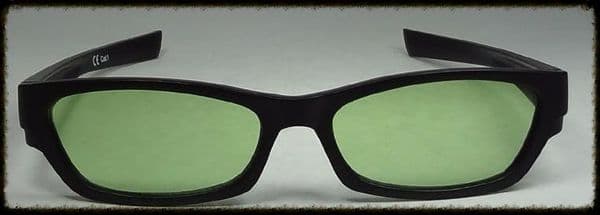 Green tinted Glasses suitable for age 10 upward