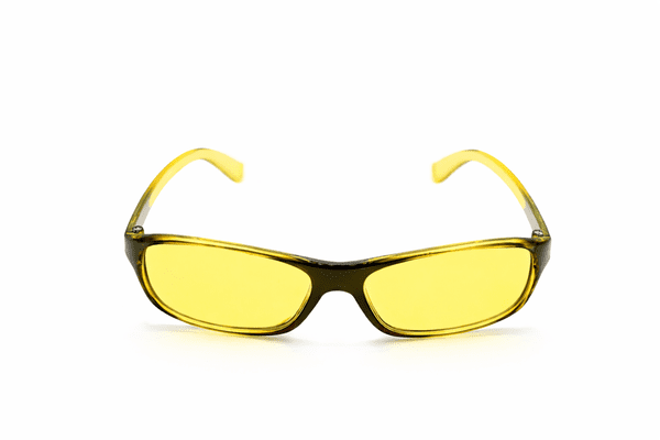 Yellow children's tinted glasses age 5-9