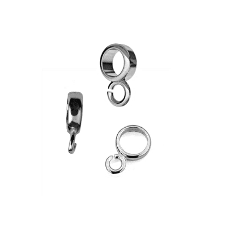Sterling Silver Charm Bead Carrier Bail