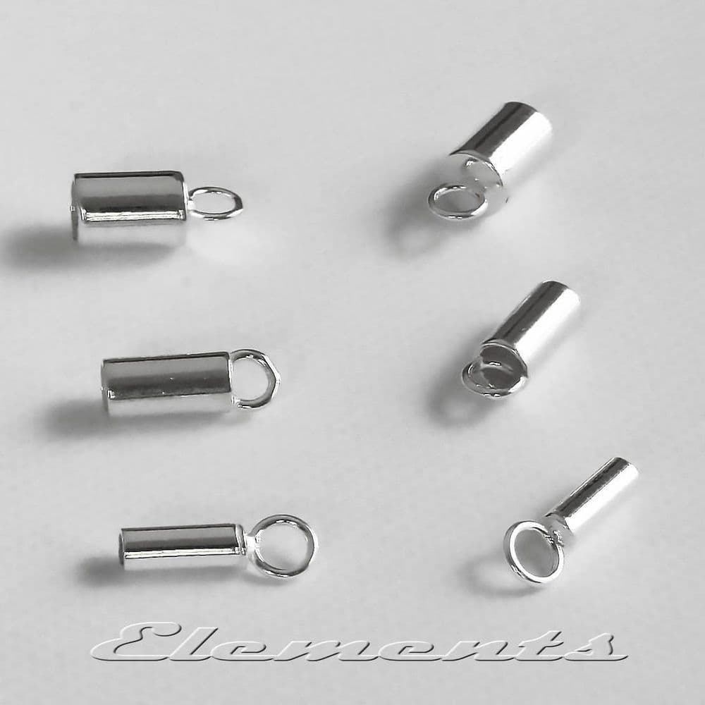 Sterling Silver Cord End Caps