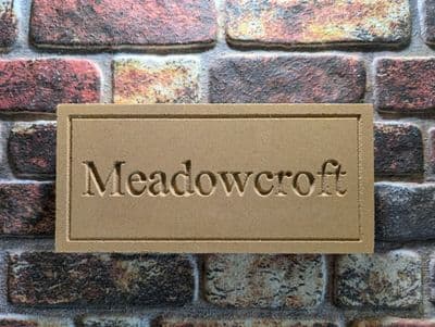 340 x 160 x 50mm Bathstone-Style Sign