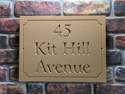 400 x 300 x 30mm Bathstone-Style Wall Mounted Sign