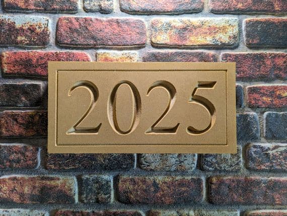 440mm x 215mm x 50mm Bathstone-Style Datestone