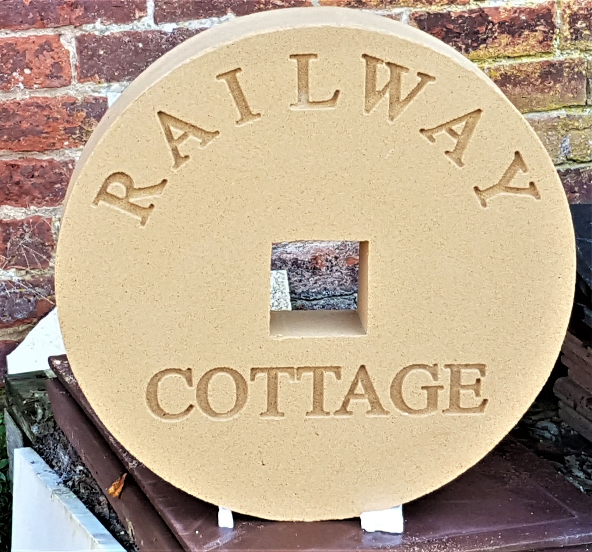 460mm Diameter Engraved Millstone