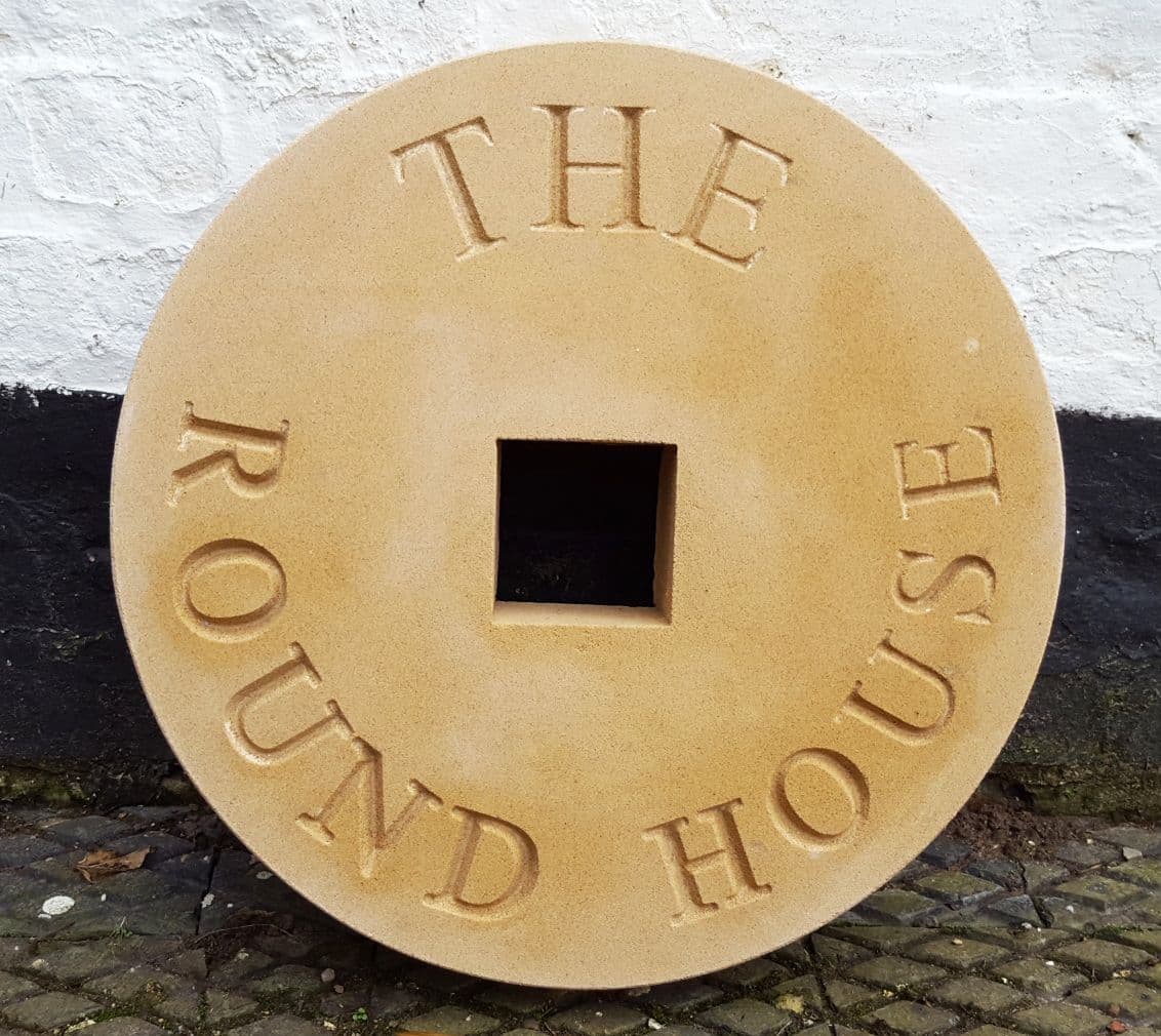 460mm Diameter Engraved Millstone