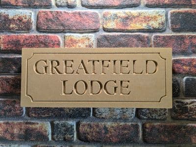 500 x 200 x 50mm Bathstone-Style Sign