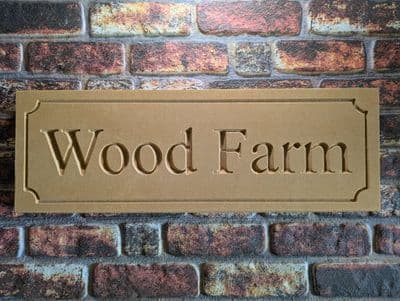 750 x 250 x 50mm Bathstone-Style Sign