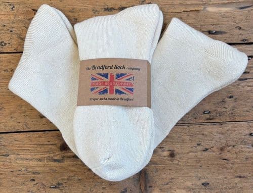 3 pack - Supima Cotton Walking Socks - Terry Foot