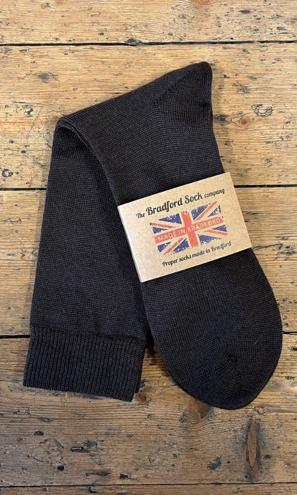Blue Mens Mens Wool Socks Quality Socks Yorkshire Socks Black