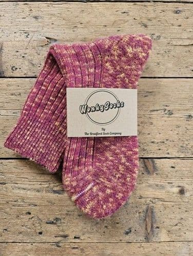 Claret & Amber Terry Foot Socks - Small - (Handwash Only)