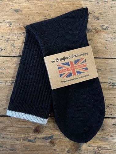 Crew Top Black Socks.