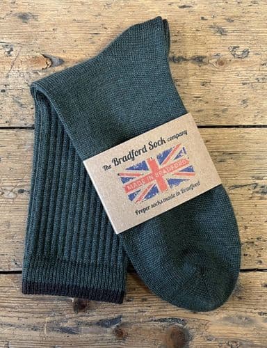 Crew Top Moss Green Socks.