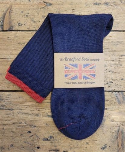 Crew Top Navy Socks.