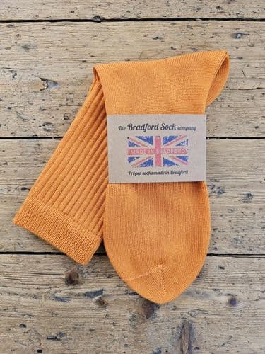 Crew Top Solid Orange Socks.