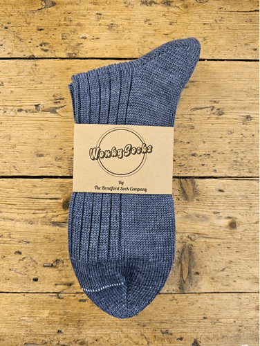 Denim - Medium Wool Socks
