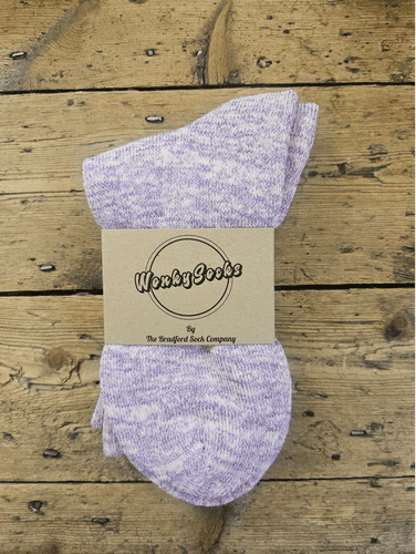 Hand dyed  Purple -Supima Cotton - Medium (8-12UK).
