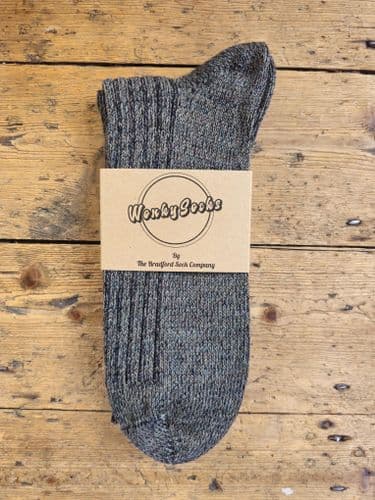 Moss Marl 2 (Recycled Yarns) - Medium Wool Socks
