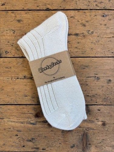 Natural Alpaca Medium Size Socks