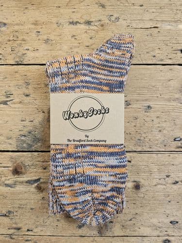 Orange, Denim & Stone Marl - Small - (5-7 UK)