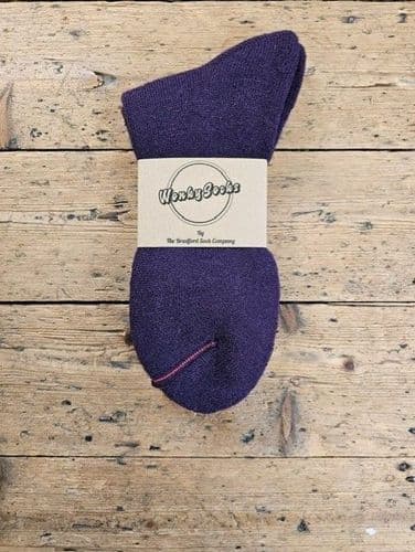 Purple Terry Foot Socks - Large (1)