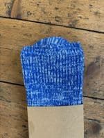 Wonky Blue Marl Large Wool Sock