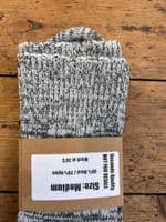 Wonky Green Marl Medium Wool Sock