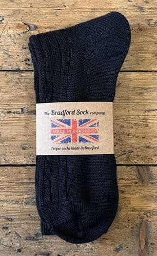 Wool Socks - Black - Machine Washable