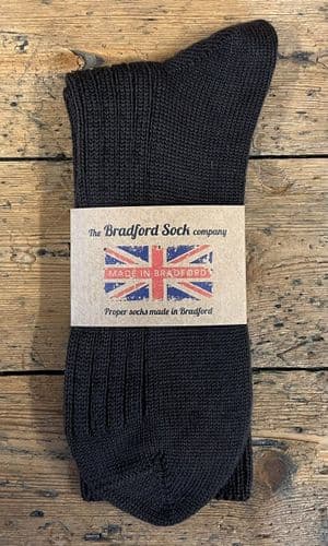 Wool Socks - Brown - Machine Washable