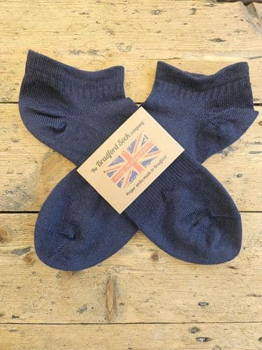 Wool Socks - Navy - Trainer Socks