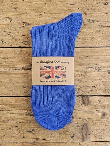 Wool Socks - New Royal Blue - Machine Washable
