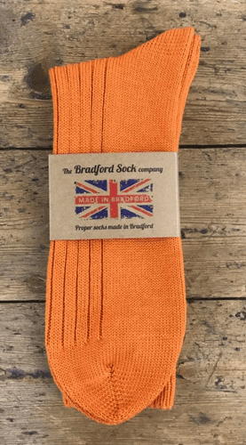 Wool Socks - Orange - Machine Washable