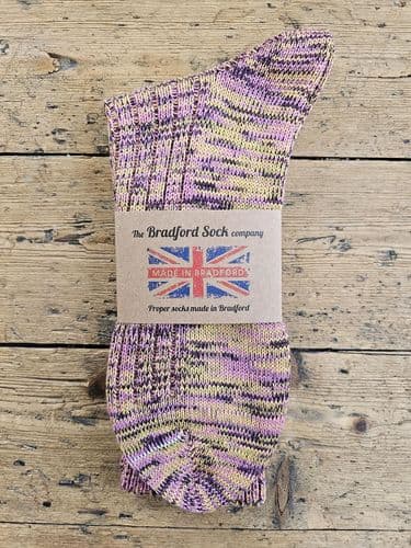 Wool Socks - Rhubarb & Custard (Candy mix)- Machine Washable