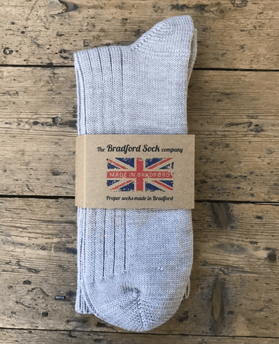 Wool Socks - Stone - Machine Washable.