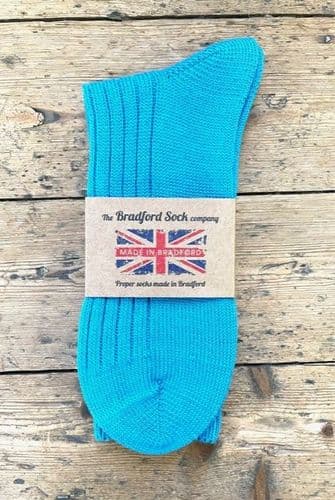 Wool Socks - Turquoise - Machine Washable