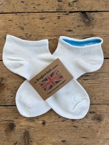 Wool Socks - White - Trainer Socks