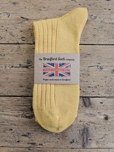 Wool Socks - Yellow - Machine Washable