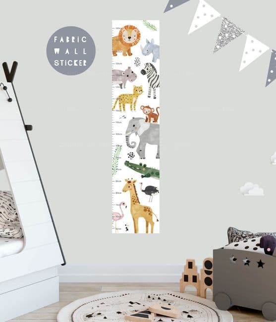 Safari Animal height chart Children s growth chart