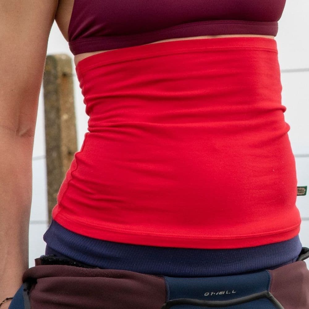 Buy Haramaki bellywrap from NukuNuku. Lipstick Red.