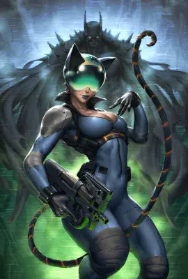ABSOLUTE CATWOMAN #1 KENDRICK LIM EXCLUSIVE VIRGIN GREEN FOIL