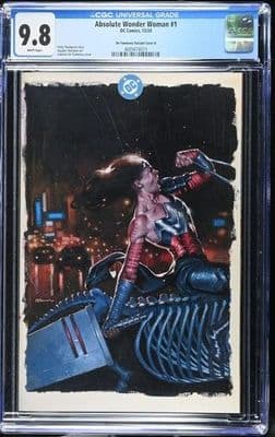Absolute Wonder Woman #1 Fabrizio De Tommaso Virgin Diamond UK Variant CGC 9.8