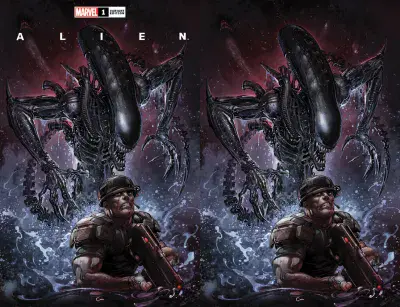 Alien #1 Clayton Crain Trade Dress & Virgin Variant Set