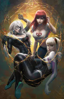 AMAZING SPIDER-MAN #13 KENDRICK LIM NYCC GOLD WEB ALPHA VIRGIN EXCLUSIVE