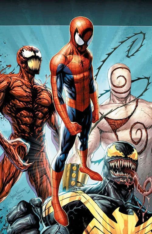 AMAZING SPIDER-MAN/VENOM: DEATH SPIRAL #1 TYLER KIRKHAM EXCLUSIVE VIRGIN VARIANT